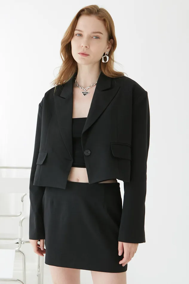 Storets Hailey Oversized Cropped Jacket Women Blazer