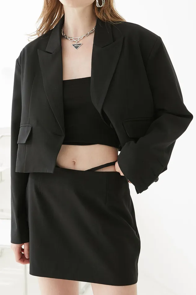 Storets Hailey Oversized Cropped Jacket Women Blazer