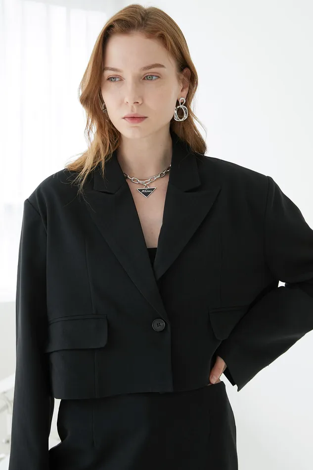 Storets Hailey Oversized Cropped Jacket Women Blazer