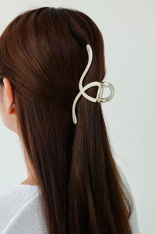 Storets Hair Claws w Faux PearlandStones Women HairandHats