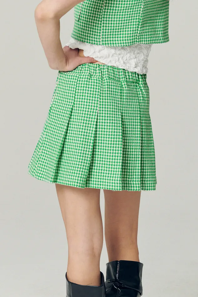 Storets Haley Houndstooth Pleated Skort Women Skirts