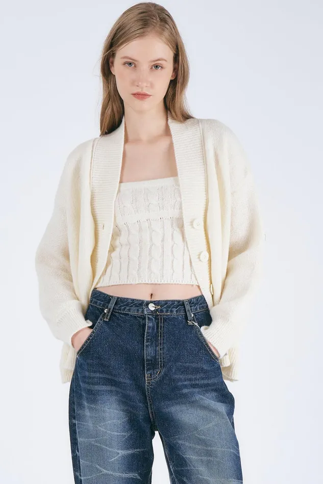 Storets Hallie Knitted Top and Cardi Set Women Jackets and Coats Storets Hallie Knitted Top and Cardi Set Women Jackets and Coats