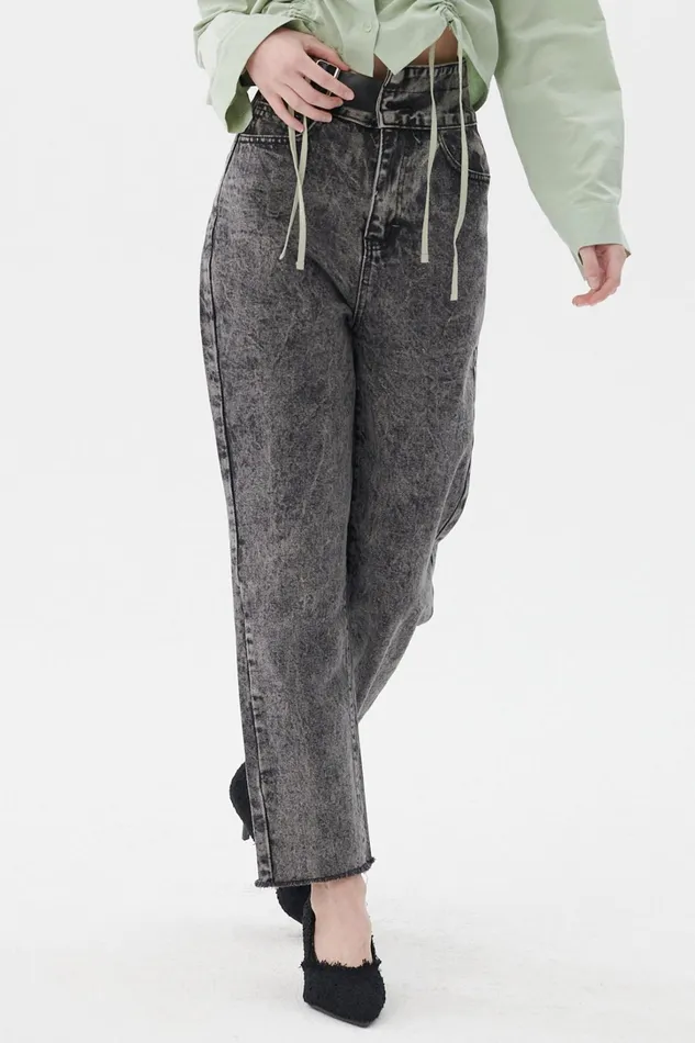 Storets Hayden Belted Mom Jeans Women Jeans