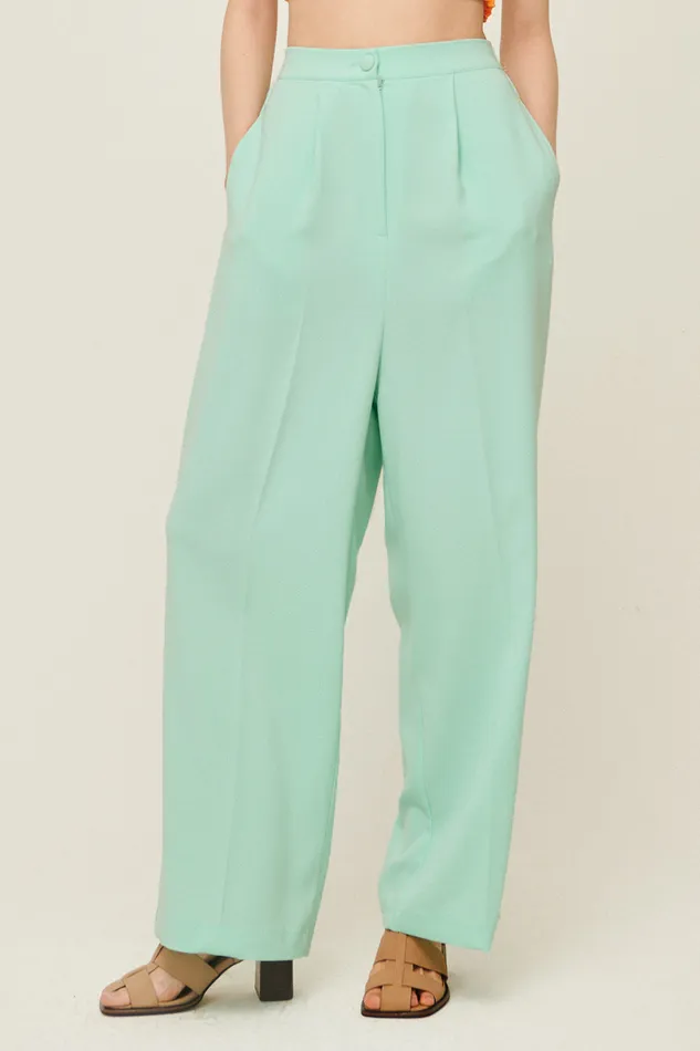 Storets Jania High Wide Leg Pants Women Trousers