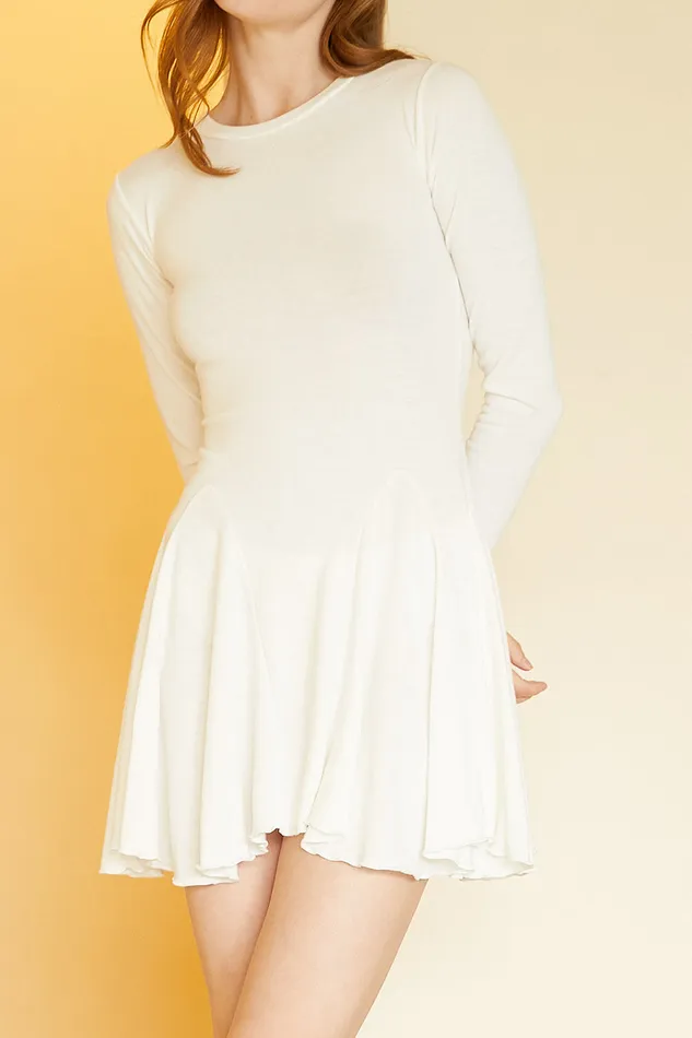 Storets Kaisley Flare Knitted Dress Women Mini Dresses