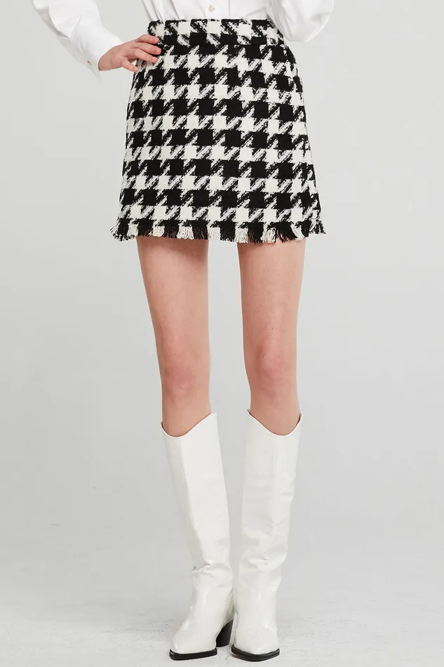 Storets Lori Houndstooth 2 Piece Set Women Mini Dresses
