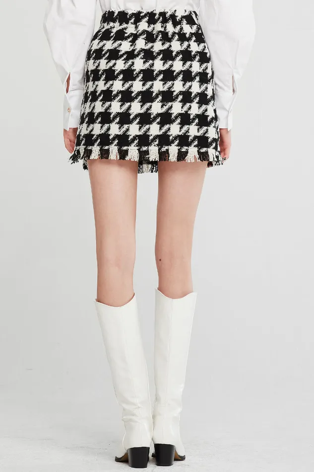 Storets Lori Houndstooth 2 Piece Set Women Mini Dresses