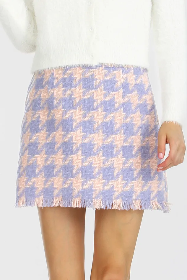 Storets Lori Houndstooth 2 Piece Set Women Mini Dresses