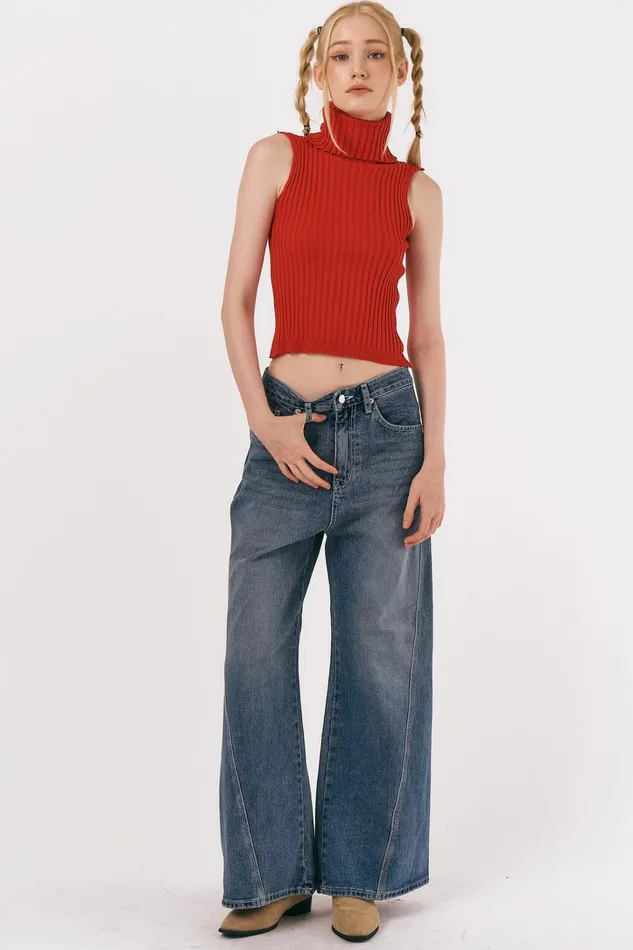 Storets Lucy Ribbed Sleeveless Top Women Sweaters and Knitwears Storets Lucy Ribbed Sleeveless Top Women Sweaters and Knitwears