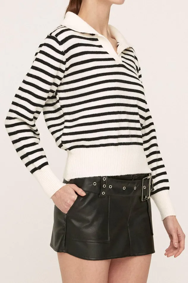 Storets Luna Striped Knitted Top Women Tops Storets Luna Striped Knitted Top Women Tops