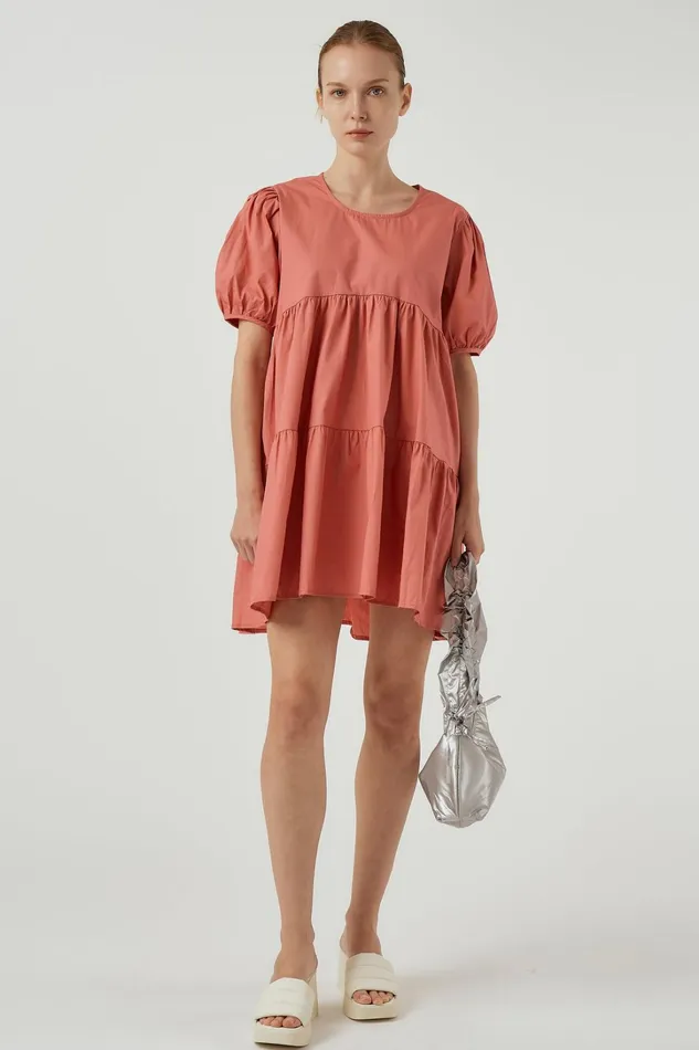 Storets Melanie Tiered Dress Women Mini Dresses Storets Melanie Tiered Dress Women Mini Dresses