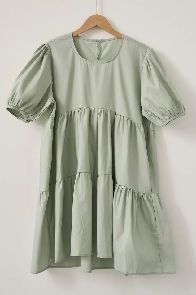 Storets Melanie Tiered Dress Women Mini Dresses Storets Melanie Tiered Dress Women Mini Dresses