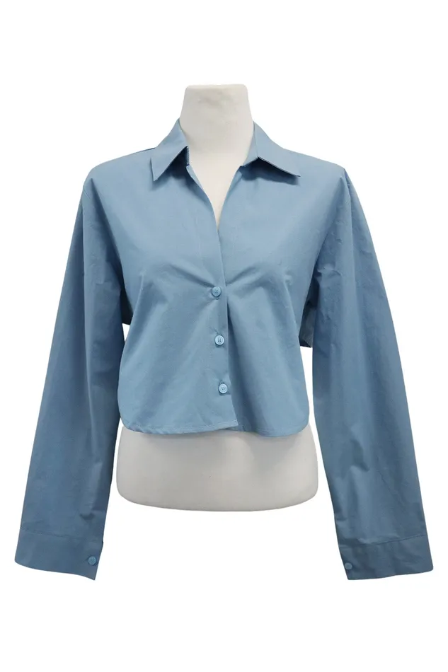 Storets Mila Back String Crop Shirt Women Crop Tops