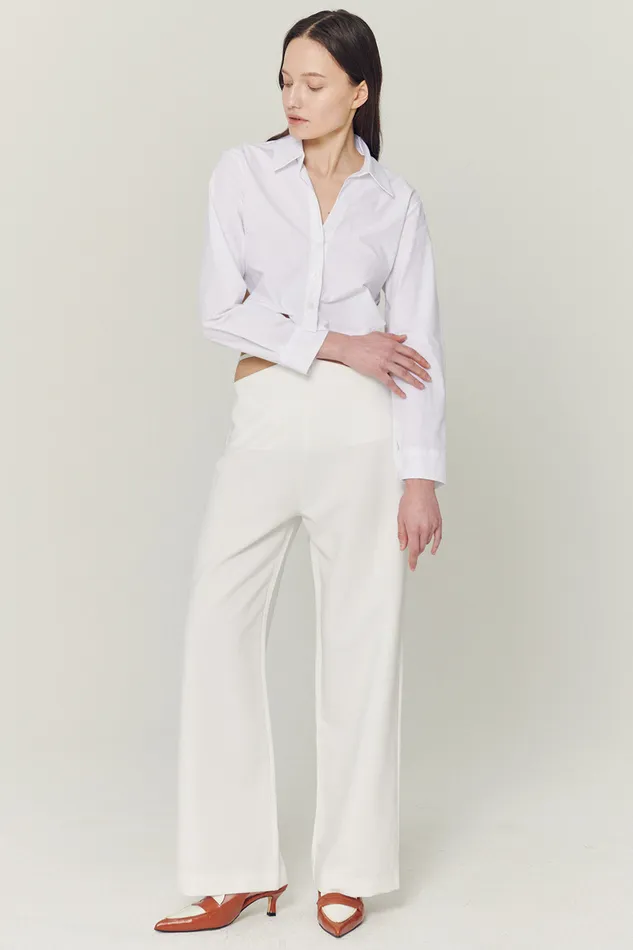 Storets Mila Back String Crop Shirt Women Crop Tops