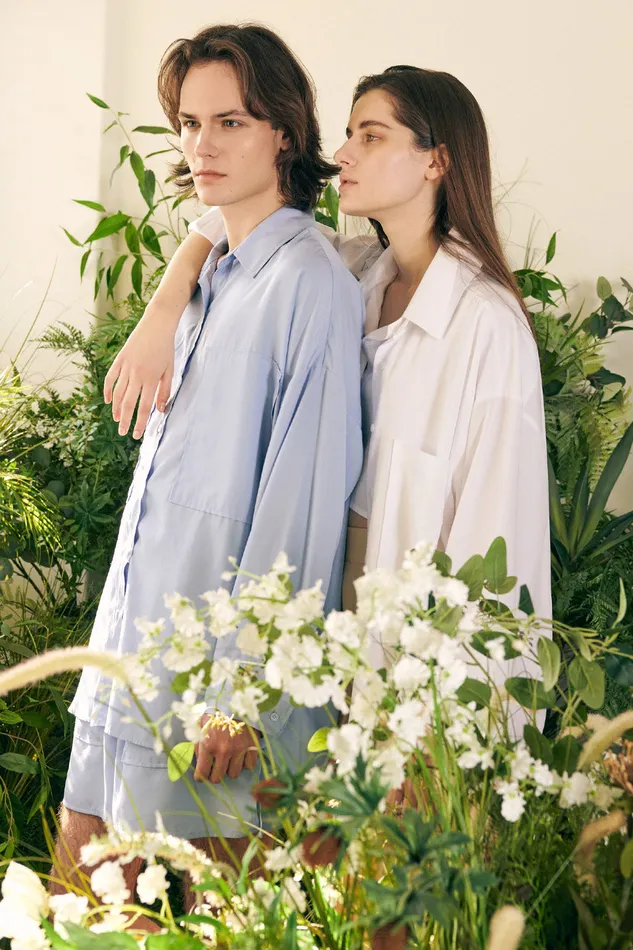 Storets Oversized Bamboo Shirt Women Shirts and Blouses