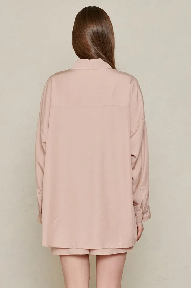Storets Oversized Bamboo Shirt Women Shirts and Blouses