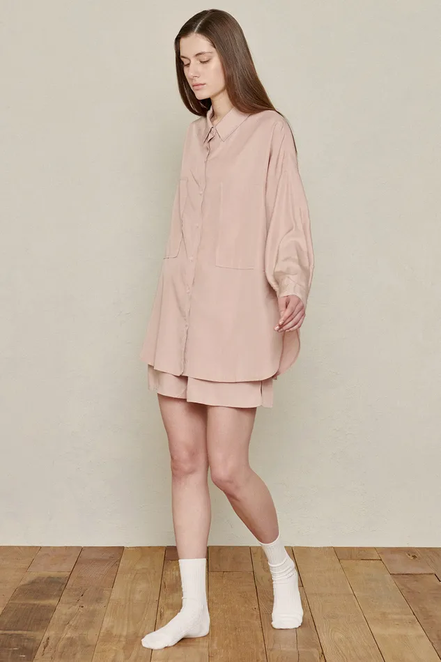 Storets Oversized Bamboo Shirt Women Shirts and Blouses