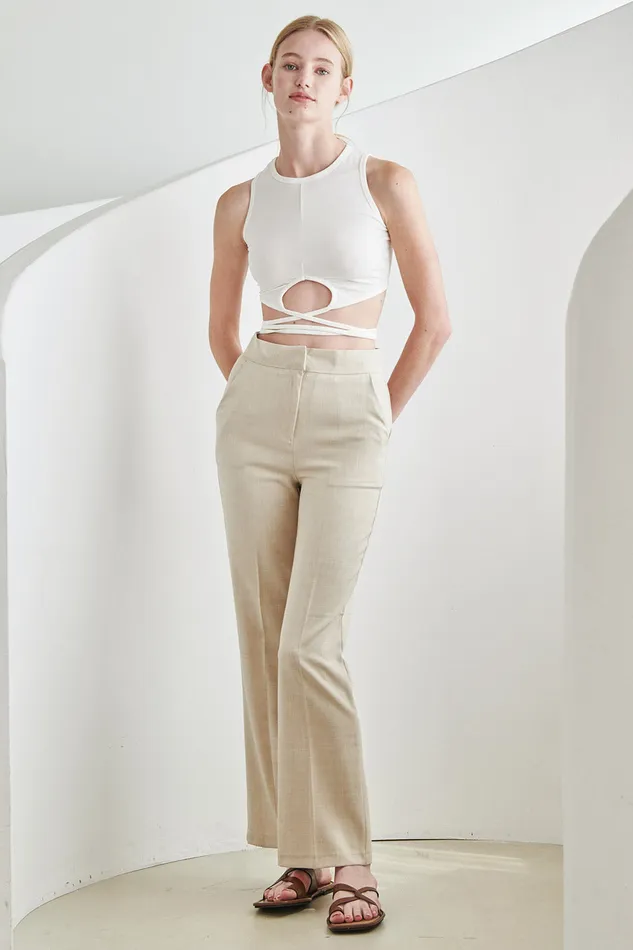 Storets Pao Wrap String Top Women Crop Tops