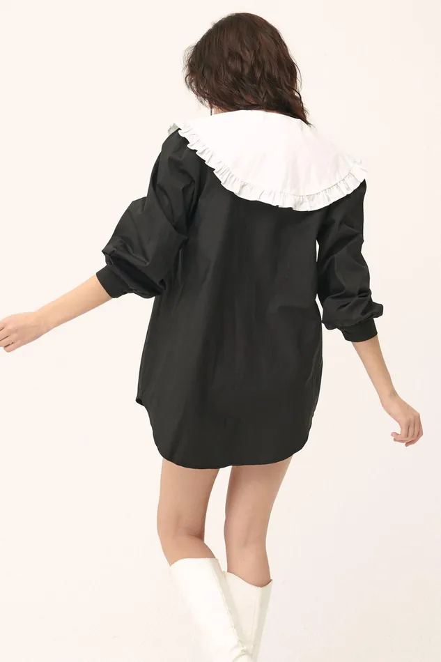 Storets Penelope Puff Sleeve ShirtDress Women Shirts and Blouses Storets Penelope Puff Sleeve ShirtDress Women Shirts and Blouses