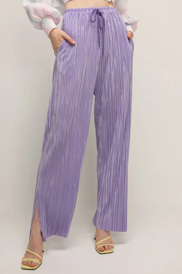Storets Peyton Crinkled Pleated Pants Women Trousers