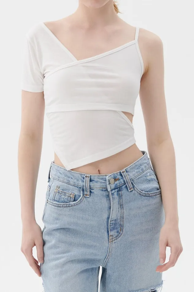 Storets Raine Layered Cutout Top Women Tops Storets Raine Layered Cutout Top Women Tops