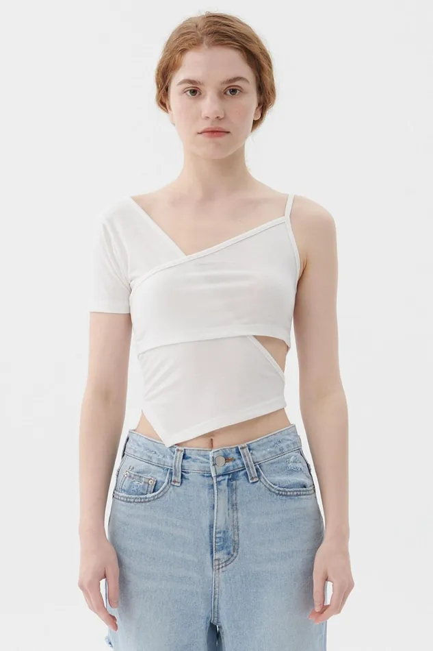 Storets Raine Layered Cutout Top Women Tops Storets Raine Layered Cutout Top Women Tops