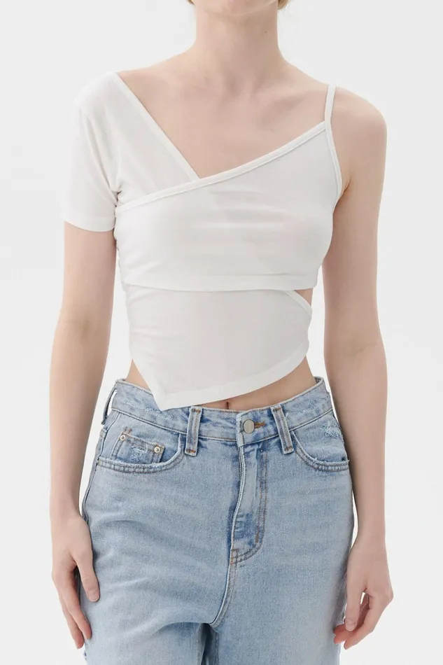 Storets Raine Layered Cutout Top Women Tops Storets Raine Layered Cutout Top Women Tops