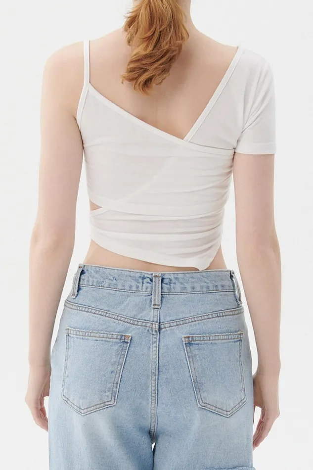 Storets Raine Layered Cutout Top Women Tops Storets Raine Layered Cutout Top Women Tops