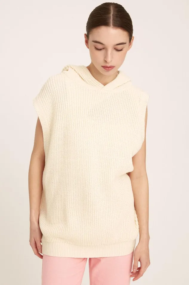 Storets Rody Hooded Sleeveless Sweater Women Sweaters and Knitwears Storets Rody Hooded Sleeveless Sweater Women Sweaters and Knitwears