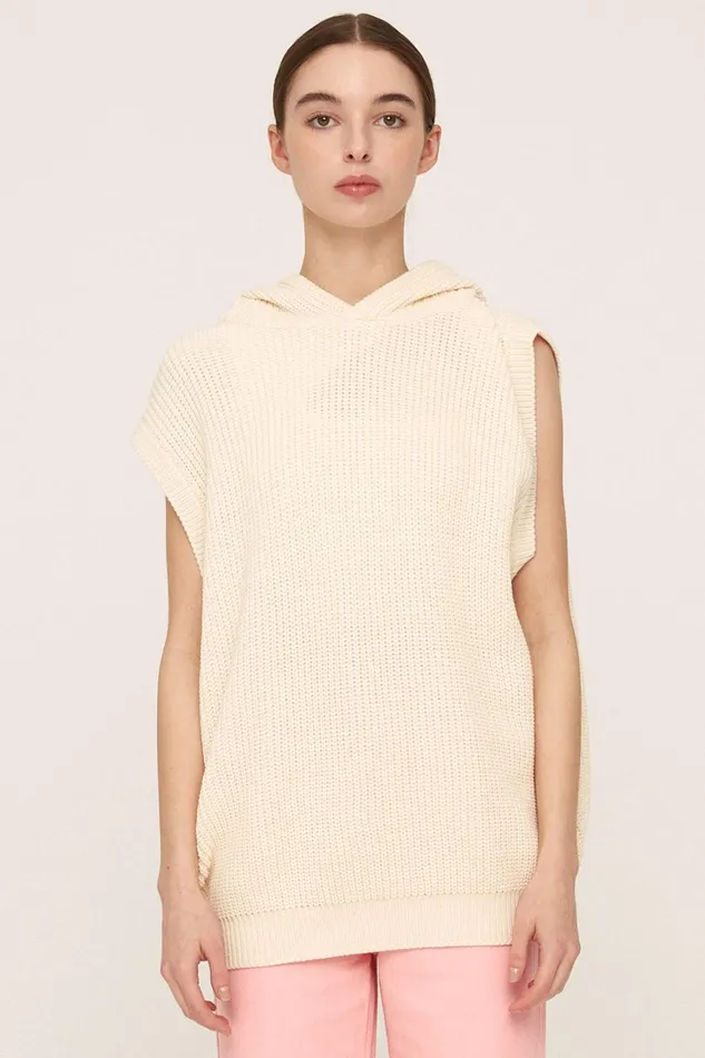 Storets Rody Hooded Sleeveless Sweater Women Sweaters and Knitwears Storets Rody Hooded Sleeveless Sweater Women Sweaters and Knitwears
