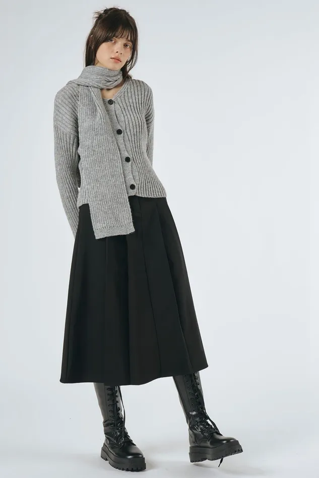 Storets Selin Chunky Cardi WScarf Women Sweaters and Knitwears Storets Selin Chunky Cardi WScarf Women Sweaters and Knitwears