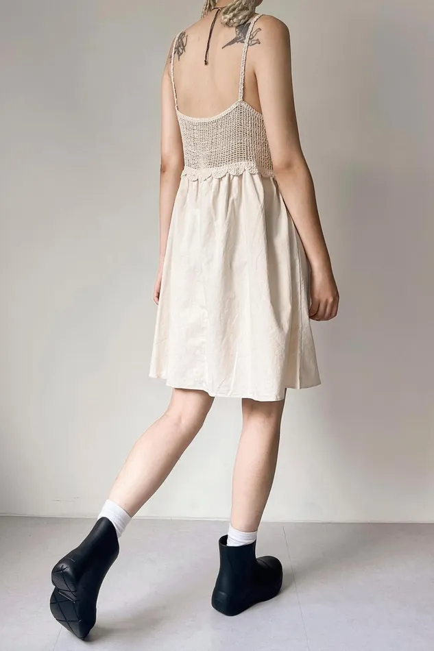 Storets Sophia Crochet Mini Dress Women Mini Dresses