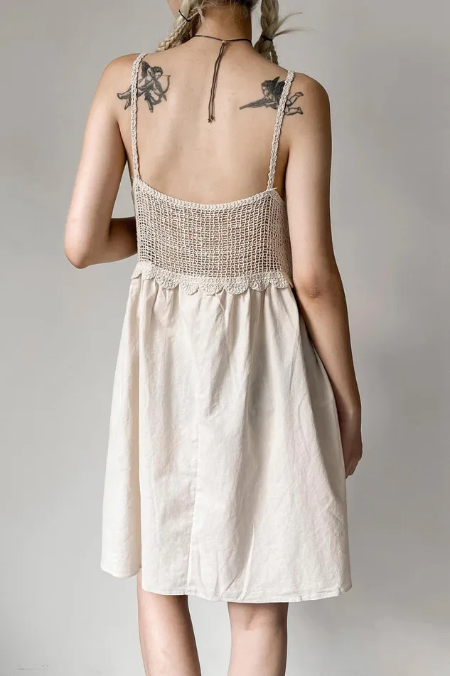 Storets Sophia Crochet Mini Dress Women Mini Dresses