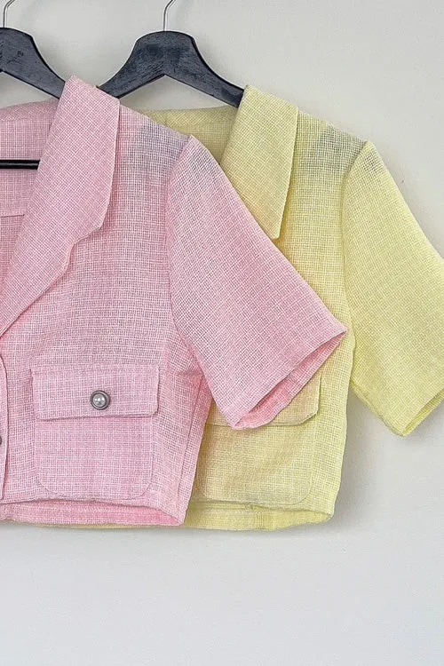 Storets Talia Tweed Crop Jacket Women Blazer Storets Talia Tweed Crop Jacket Women Blazer