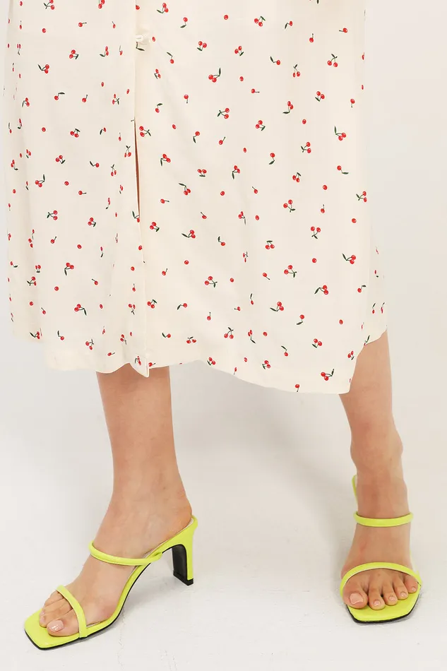 Storets TwoStrap Square Toe Heels Women Shoes