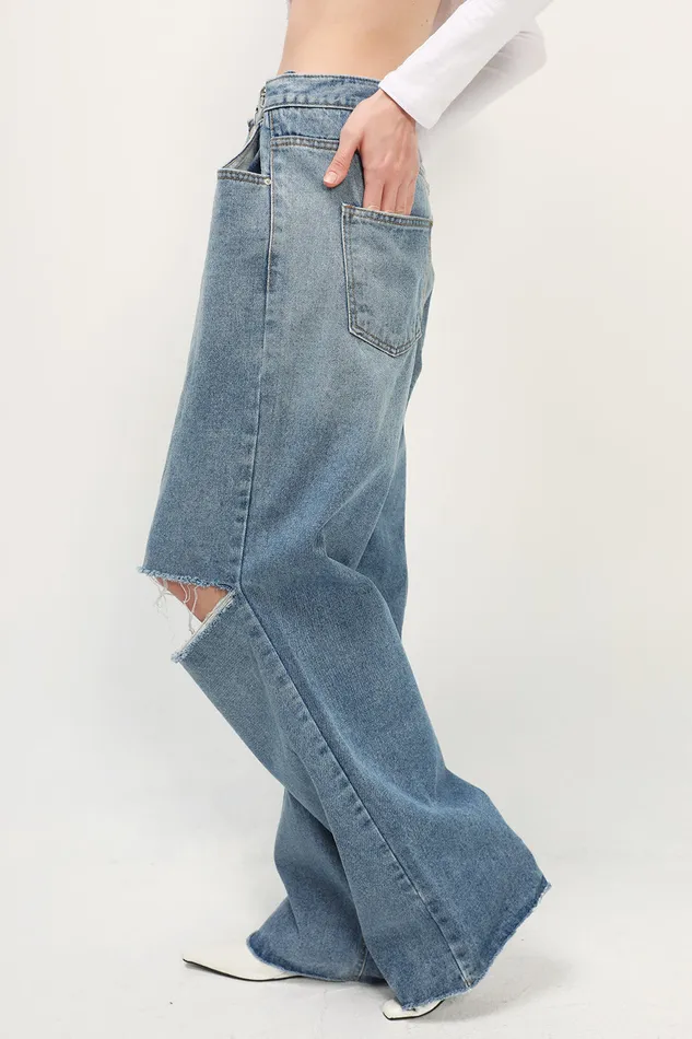 Storets Vera Slash Cutout Jeans Women Jeans