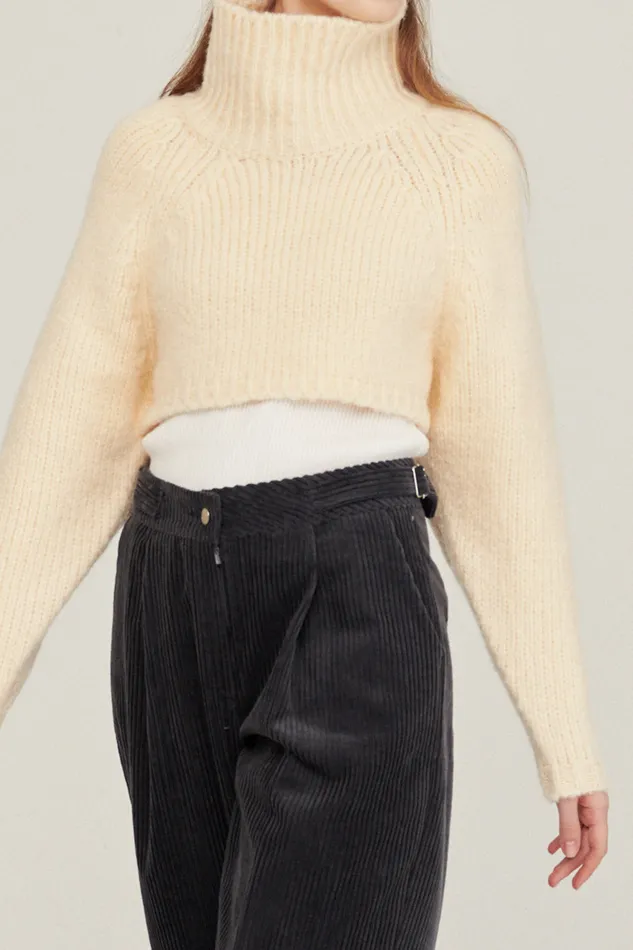 Storets Whitney Twoway Cropped Sweater Women Crop Tops