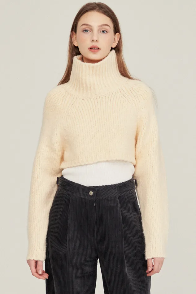 Storets Whitney Twoway Cropped Sweater Women Sweaters and Knitwears