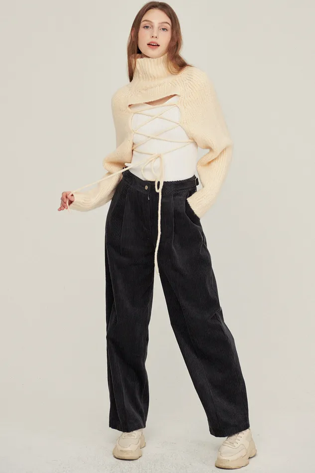 Storets Whitney Twoway Cropped Sweater Women Sweaters and Knitwears