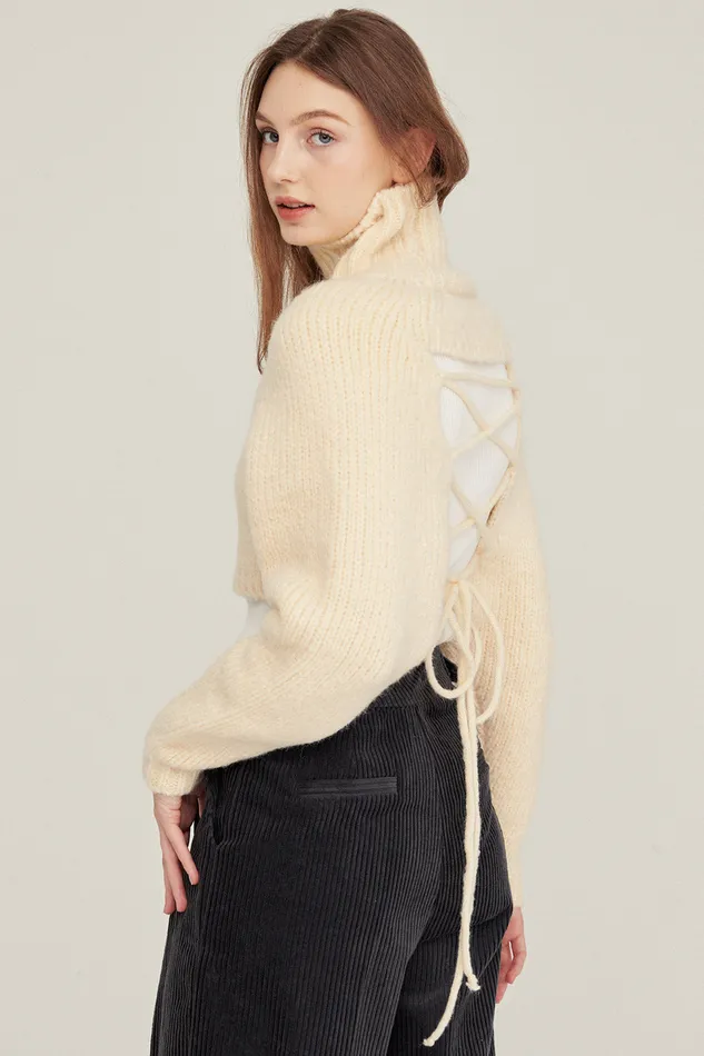Storets Whitney Twoway Cropped Sweater Women Sweaters and Knitwears