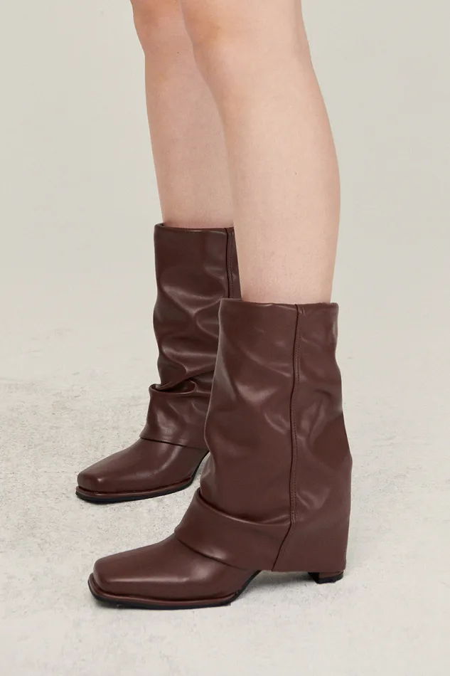 Storets Zenda TwoWay Pleather Boots Women Shoes