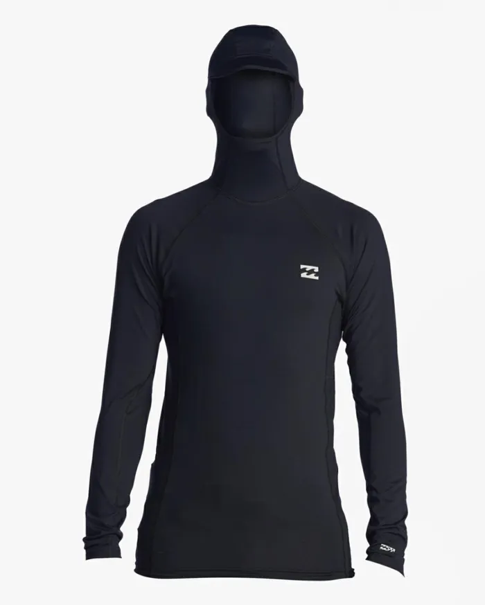 Strike Mission Hooded UPF 50 Long Sleeve Rashguard Black Men Billabong Shorts