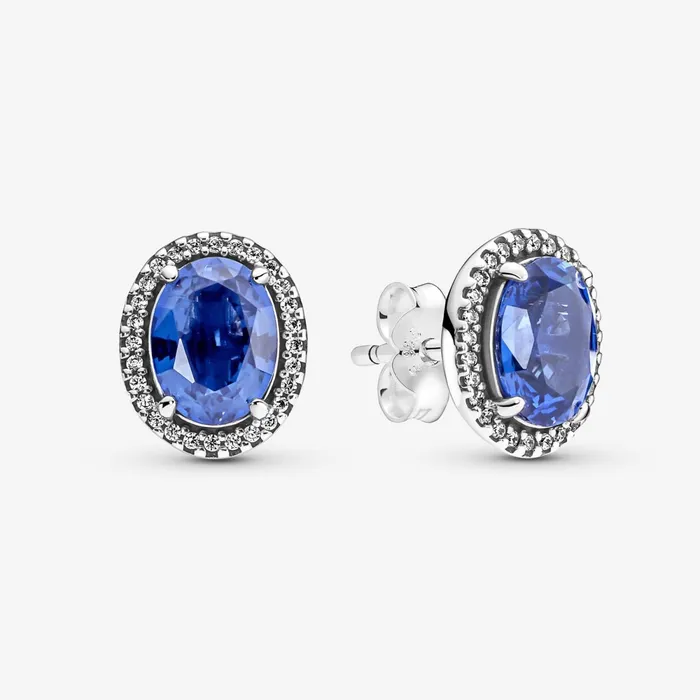 Stud Earrings Women Pandora Sparkling Statement Halo Stud Earrings