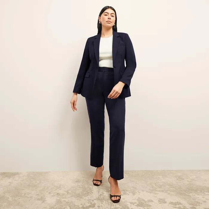 Suiting Women The Yiyan Classic Blazer 8211 Wool Twill Dark Navy M M LaFleur