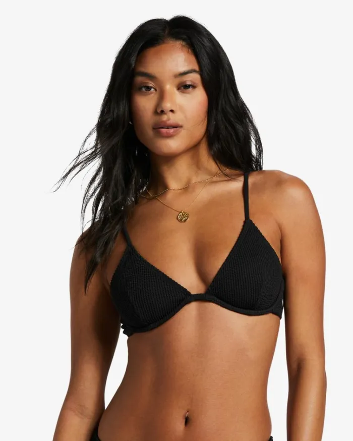Summer High Reese Underwired Bikini Top Black Sands Women Billabong Bikinis
