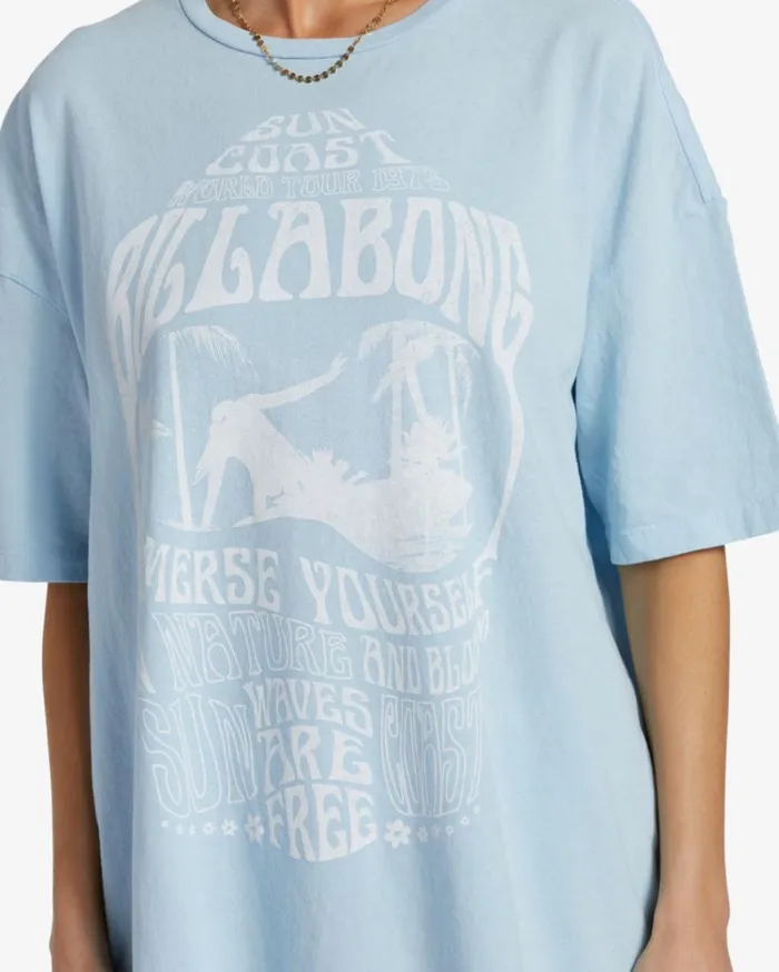 Sun Coast TShirt Bliss Blue Women Billabong Graphic Tees and Tanks