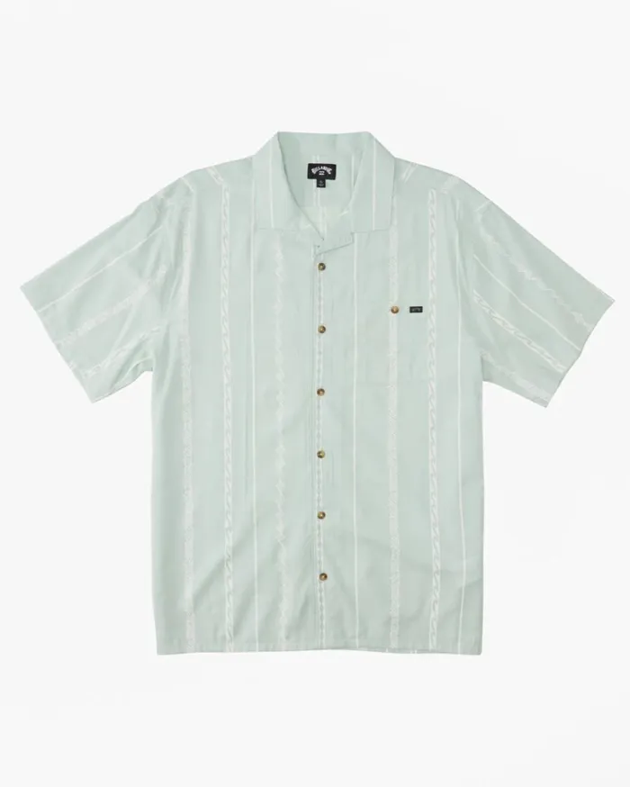 Sundays Vacay Short Sleeve Shirt Dusty Aqua Men Billabong Shirts
