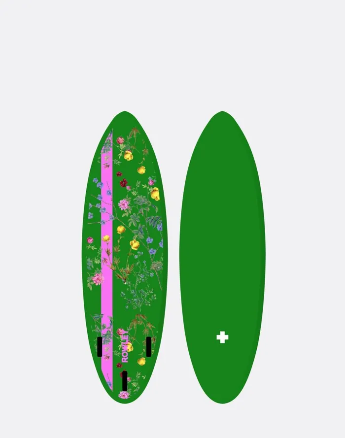 Surf and Swim Women Cynthia Rowley Custom 7039 Surfboard 8211 Green Garden Floral Surf and Swim Women Cynthia Rowley Custom 7039 Surfboard 8211 Green Garden Floral