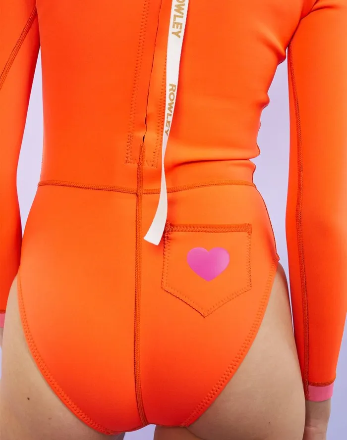 Surf and Swim Women Cynthia Rowley Orange Crush Wetsuit