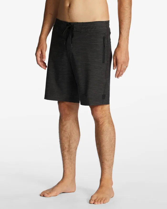 Surftrek Lo Tide 18034 Boardshorts Black Men Billabong Side Pockets